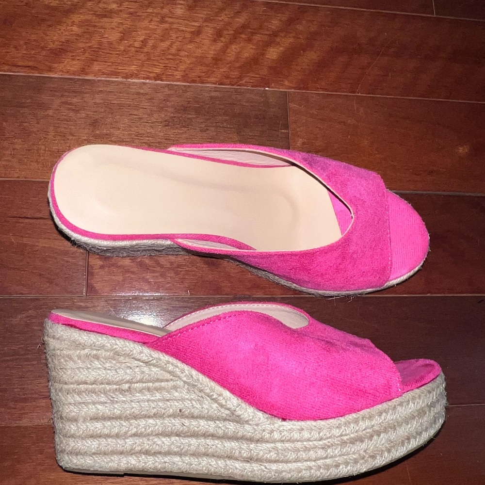 Women's Pink Wedge Sandals